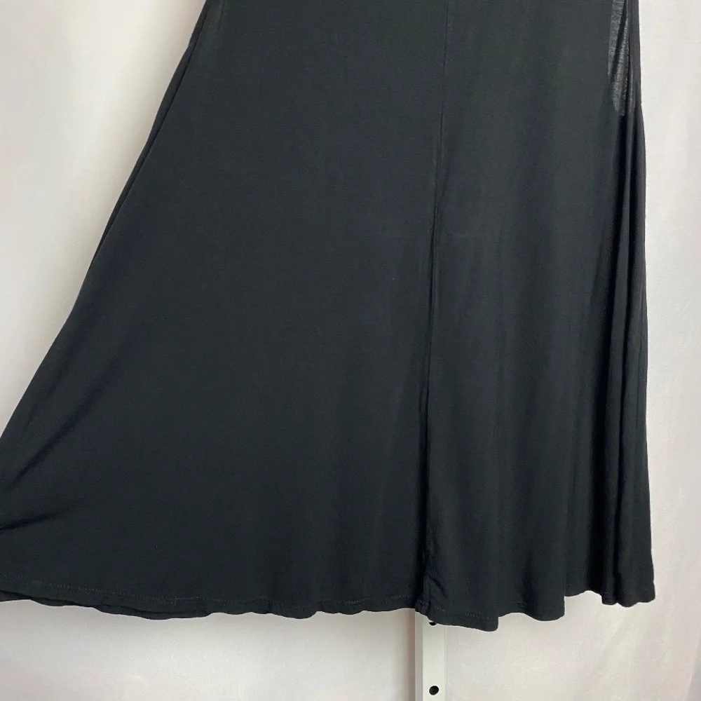 💙5/$15. Entro Sleeveless Black Strappy Neckline Flowy Emo Fairy Goth Top Small